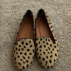 Madewell calf hair loafers